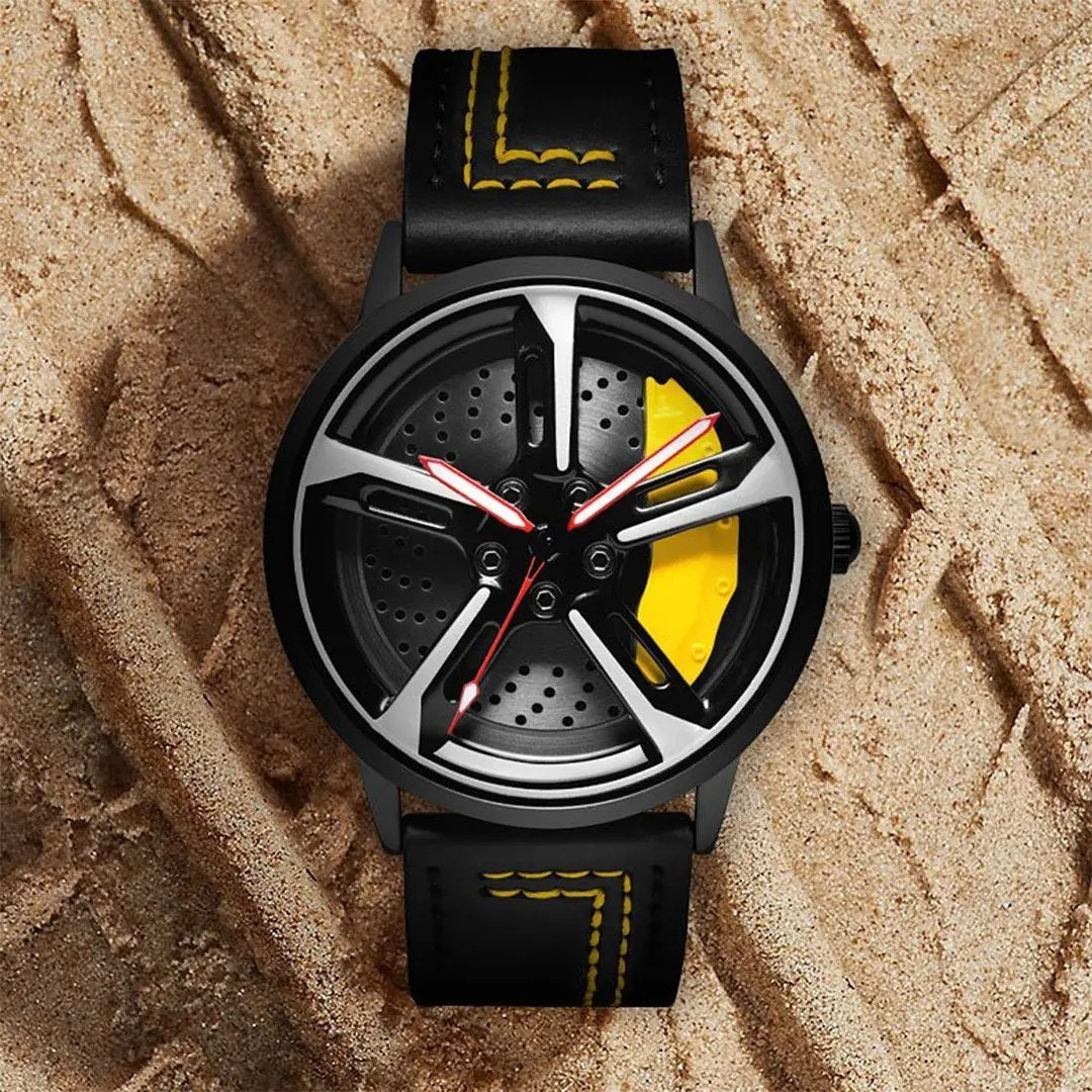 Premium Car Wheel Watch || Spinning Gyro Watch