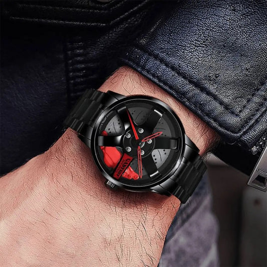 Premium Car Wheel Watch || Spinning Gyro Watch
