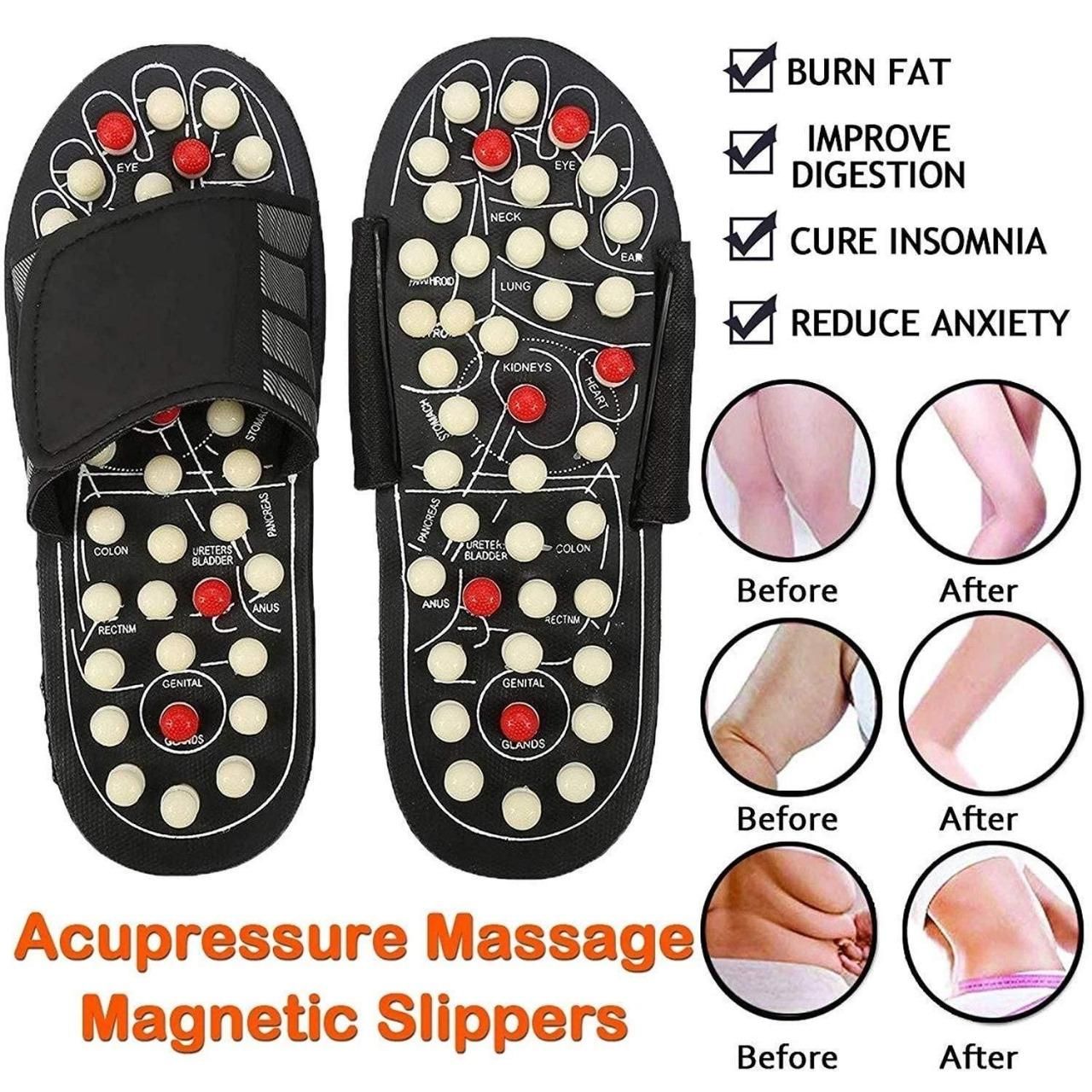 Acupressure and Magnetic Therapy Paduka Slippers for Full Body Blood Circulation